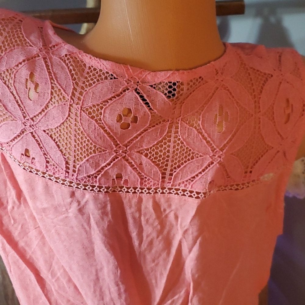 Suzanne Betro crochet tie flowy tank top 2X NWOT - Picture 5 of 7